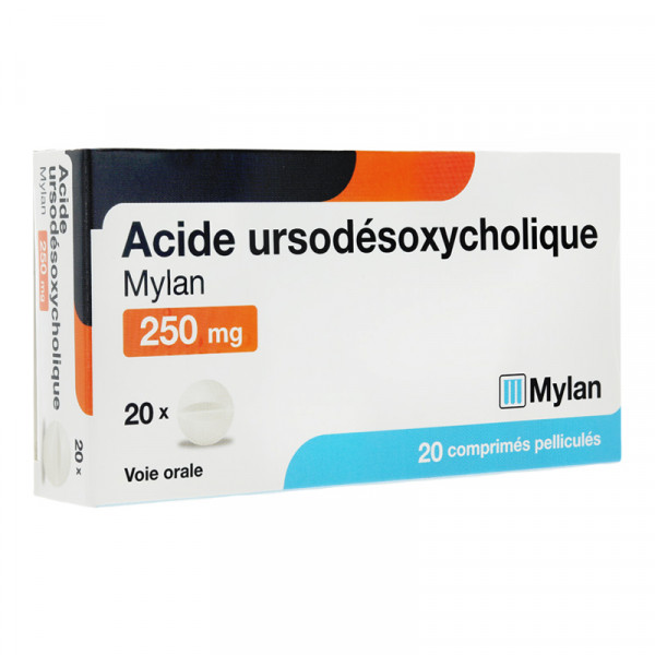 Rupture ACIDE URSODESOXYCHOLIQUE VIATRIS 250 mg, cp