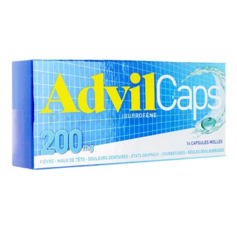 Rupture ADVILCAPS 200 mg, caps