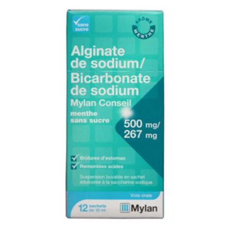 Rupture ALGINATE/BICAR SODIUM MYL S/S 500 mg/267 mg, susp buv, sachet 10 mL