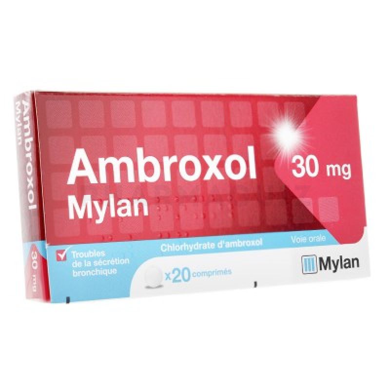 Rupture AMBROXOL MYLAN 30 mg, cp