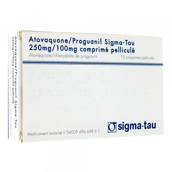 Rupture ATOVAQUONE/PROGUANIL ALFASIGMA 250 mg/100 mg, cp