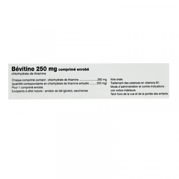 Rupture BEVITINE 250 mg, cp