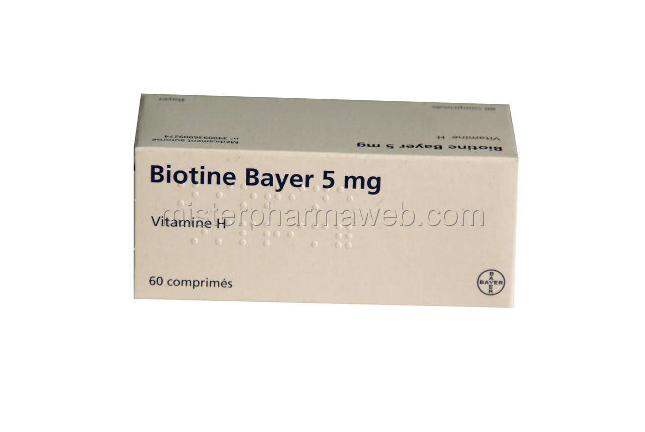 Rupture BIOTINE BAYER 5 mg, cp