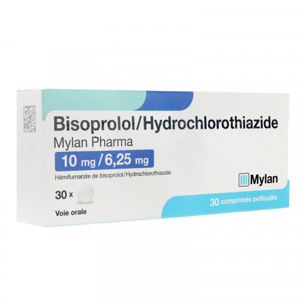 Rupture BISOPROLOL/HYDROCHLOROTHIAZIDE VIATRIS 10 mg/6,25 mg, cp