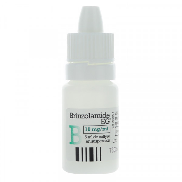 Rupture BRINZOLAMIDE EG 10 mg/mL, collyre, fl 5 mL