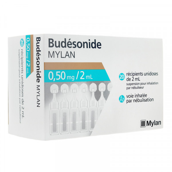 Rupture BUDESONIDE VIATRIS 0,5 mg/2 mL, susp pr inhal par néb, unidose