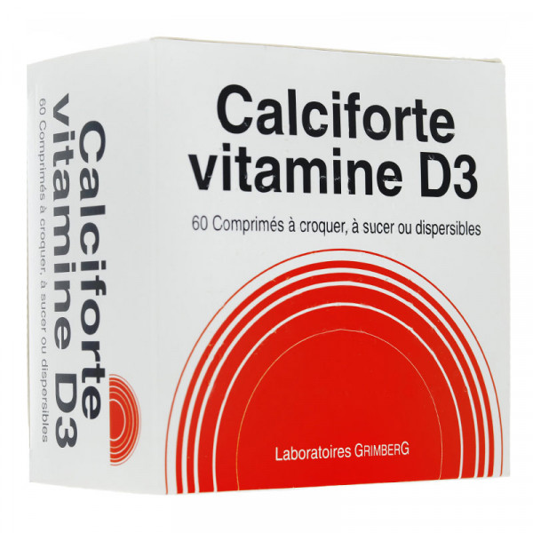 Rupture CALCIFORTE VITAMINE D3 500 mg/400 UI, cp à croquer/sucer/disp