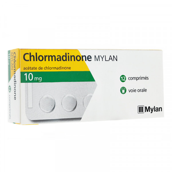 Rupture CHLORMADINONE MYLAN 10 mg, cp