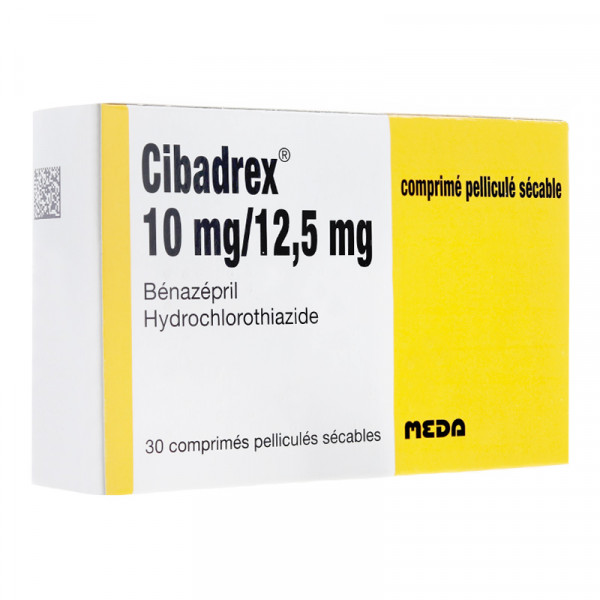 Rupture CIBADREX 10 mg/12,5 mg, cp séc