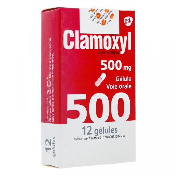 Rupture CLAMOXYL 500 mg, gélule