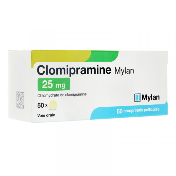 Rupture CLOMIPRAMINE (CHLORHYDRATE) MYLAN 25 mg, cp