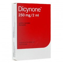Rupture DICYNONE 250 mg/2 mL, sol inj, amp