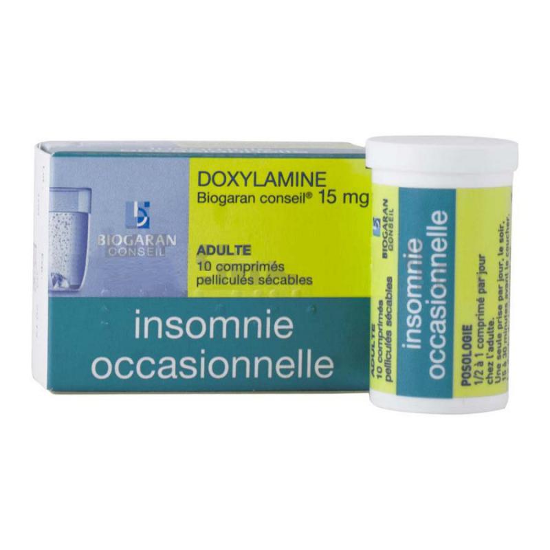 Rupture DOXYLAMINE BIOGARAN CONSEIL 15 mg, cp séc
