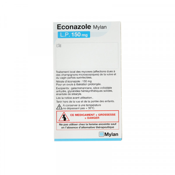 Rupture ECONAZOLE VIATRIS LP 150 mg, ovule LP
