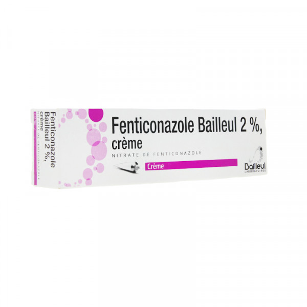Rupture FENTICONAZOLE BAILLEUL 2 %, crème, tube 15 g