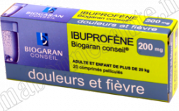 Rupture IBUPROFENE BIOGARAN CONSEIL 200 mg, cp