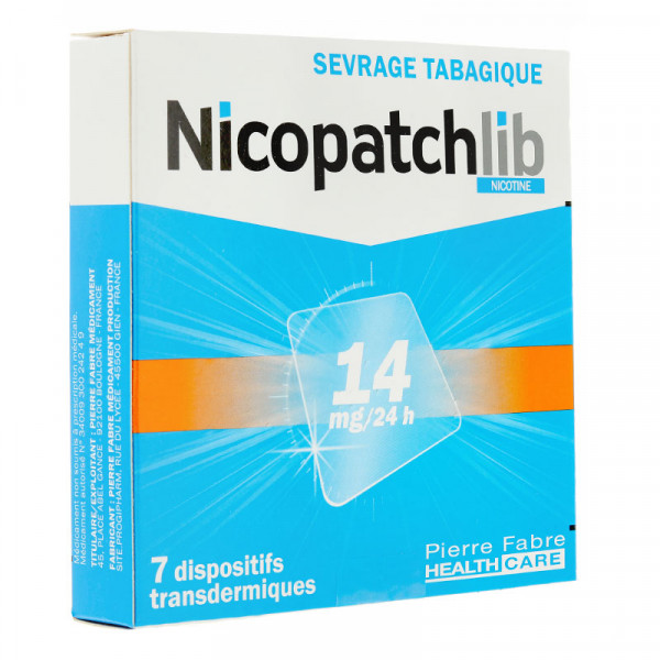 Rupture NICOPATCHLIB 14 mg/24 h, disp transderm
