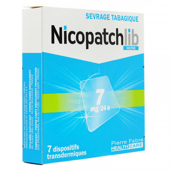 Rupture NICOPATCHLIB 7 mg/24 h, disp transderm
