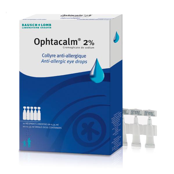 Rupture OPHTACALM 2%, collyre, unidose