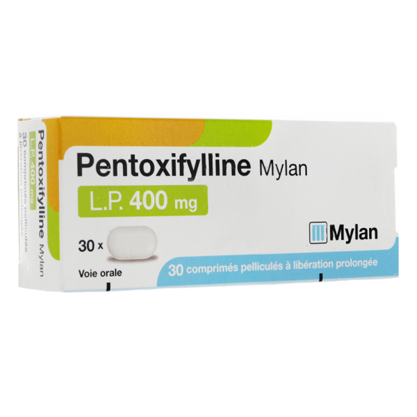 Rupture PENTOXIFYLLINE MYLAN 400 mg, cp LP
