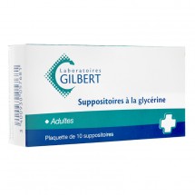 Rupture SUPPOSITOIRE A LA GLYCERINE GILBERT ADULTE, suppo